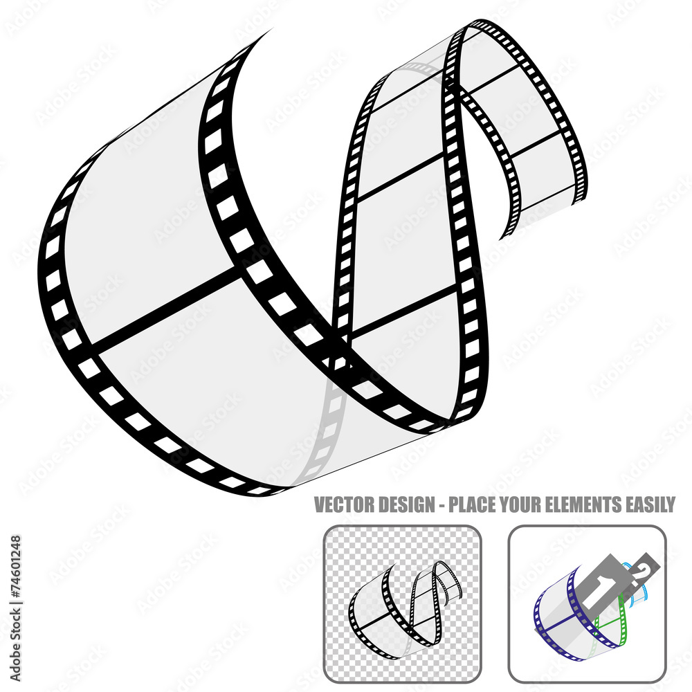 Naklejka premium Vector Film Roll #9