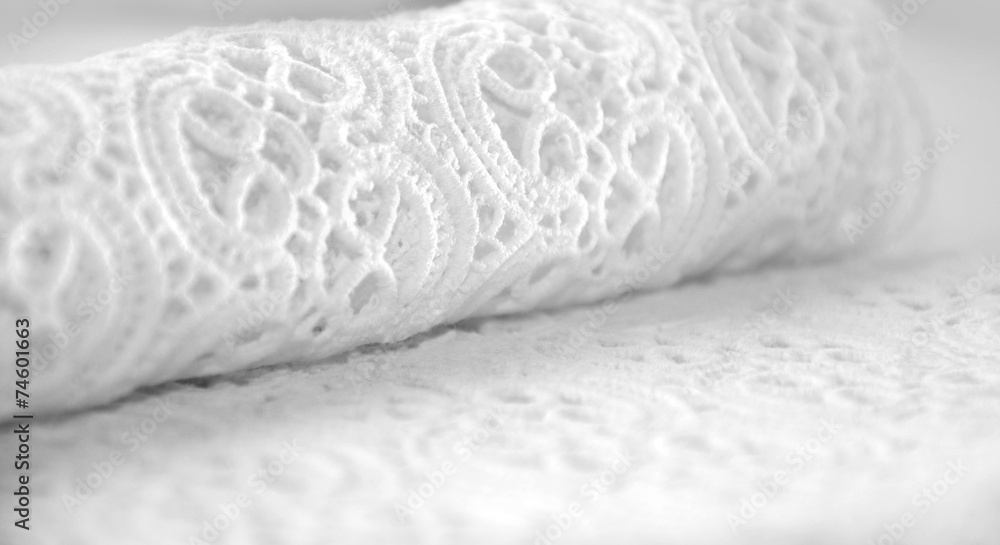Obraz premium Smooth elegant white lace background