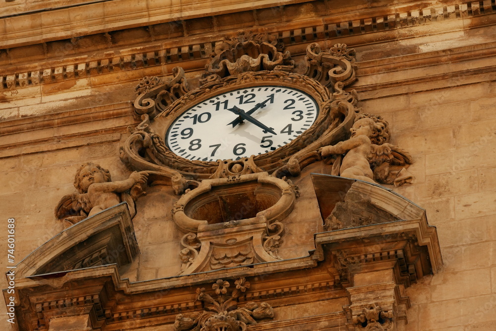 Detalle Reloj Torre Catedral de Murcia Detalle Reloj Torre Catedral de Murcia