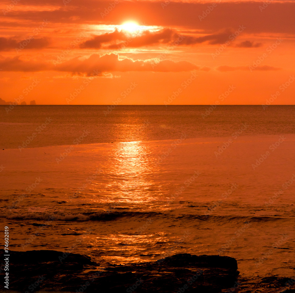Obraz premium Bay View Evening Scene