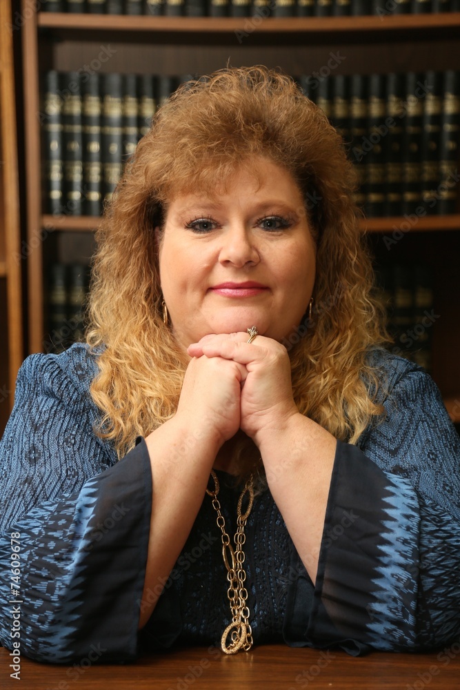 Fototapeta premium Portrait Plus Size Woman with emotion