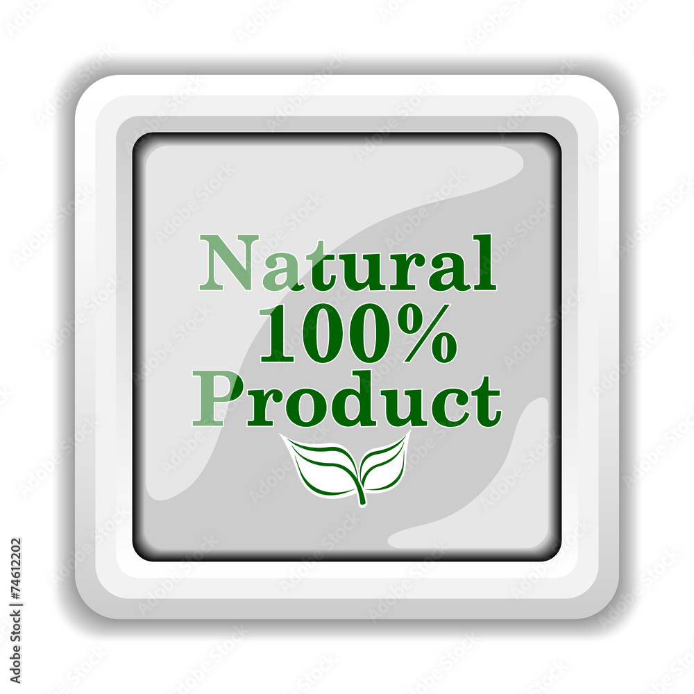 100 percent natural product icon 100 percent natural product icon