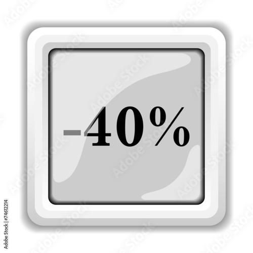 40 percent discount icon Free Download 40 percent discount icon - GFXLoad