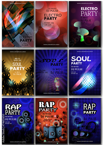 MusicFlyer Template - Vector Illustration