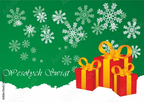 Tapeta Boże Narodzenie z prezentami