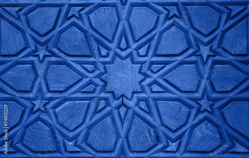Old Wooden Door Detail - Blue version