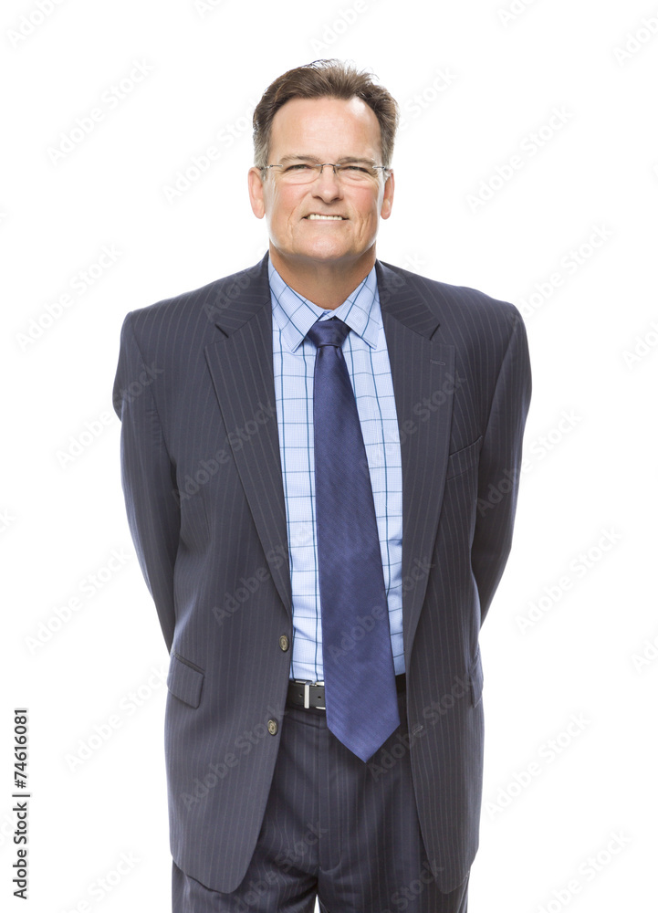 Handsome Businessman Portrait on White Handsome Businessman Portrait on White