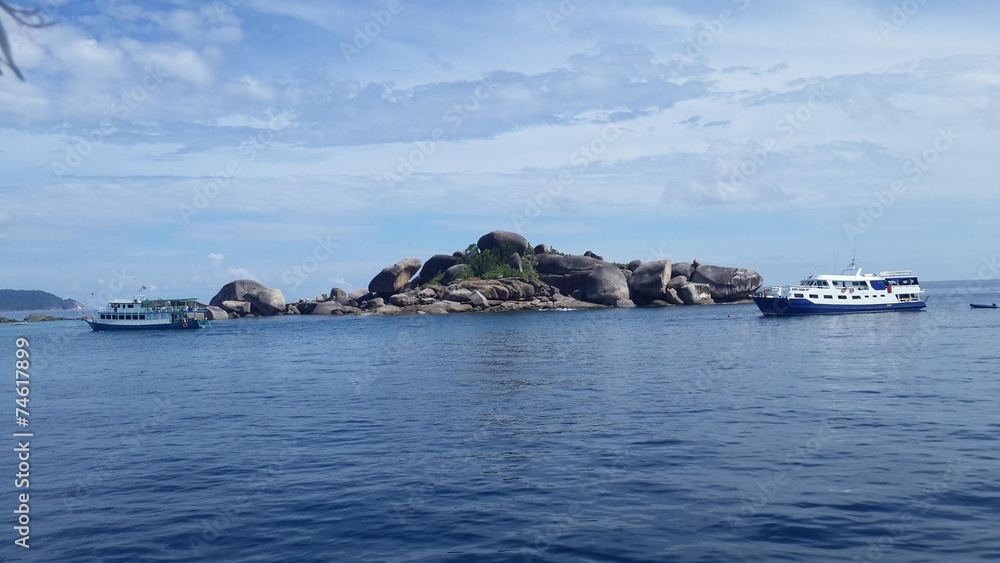 Rock Island, similan, Thailand