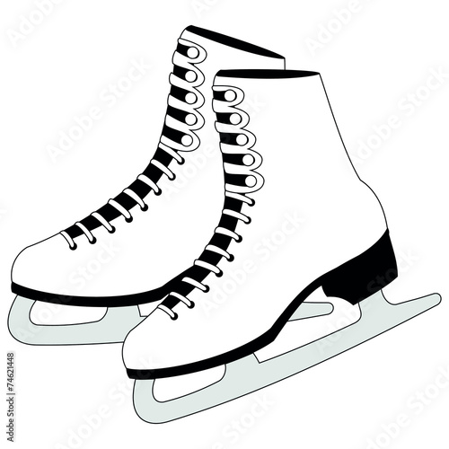 Figure white skates