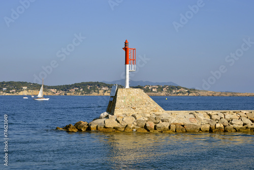 Beacon in the port of Bandol in France © Christian Musat