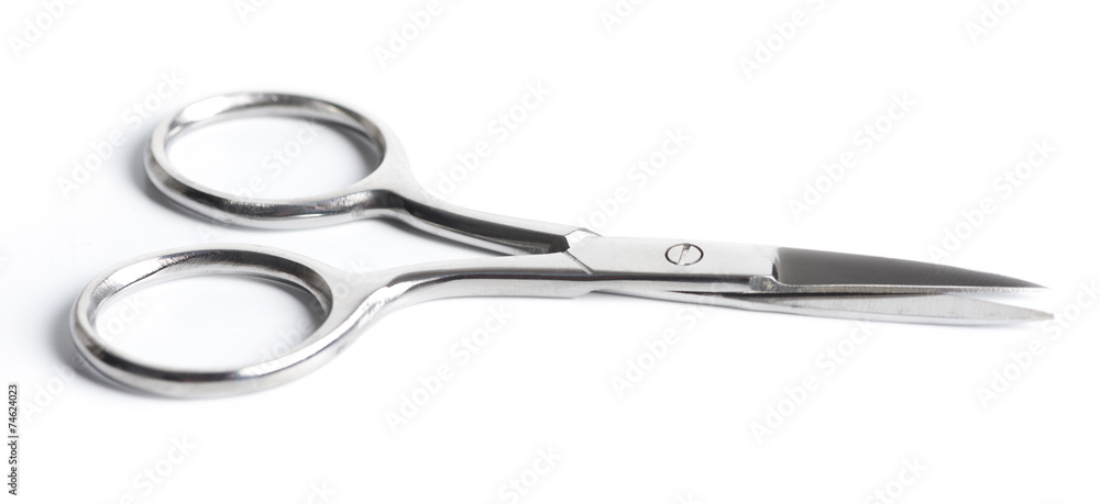 nail scissors (Manicure measures) isolated nail scissors (Manicure measures) isolated