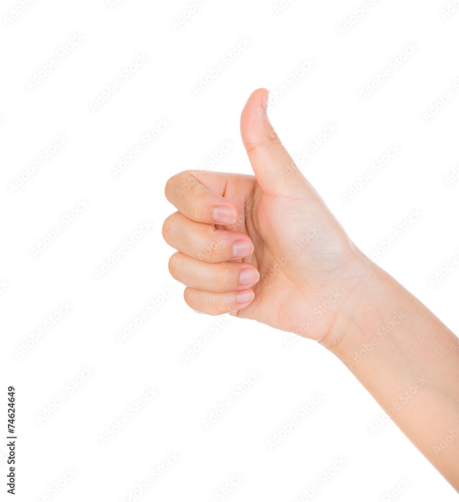 Hand like concept isolated on white background Hand like concept isolated on white background