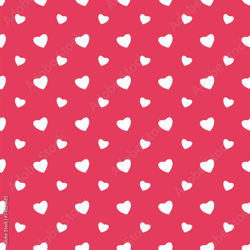 Seamless pattern with hearts for Valentine's Day