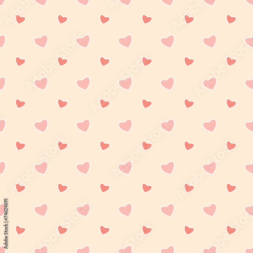 Seamless pattern with hearts for Valentine's Day