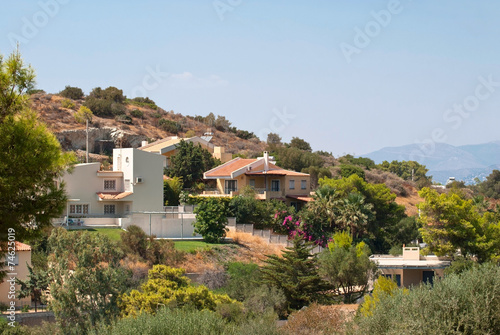 House on the mountainside.