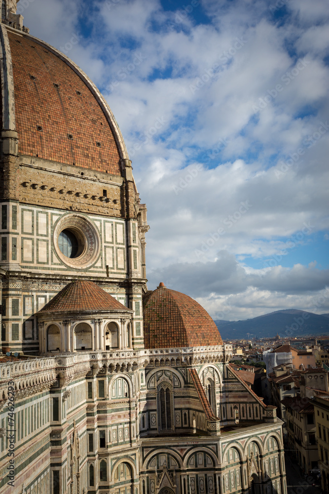 Florence, Aerial view from Giotto's Tower, vertical view