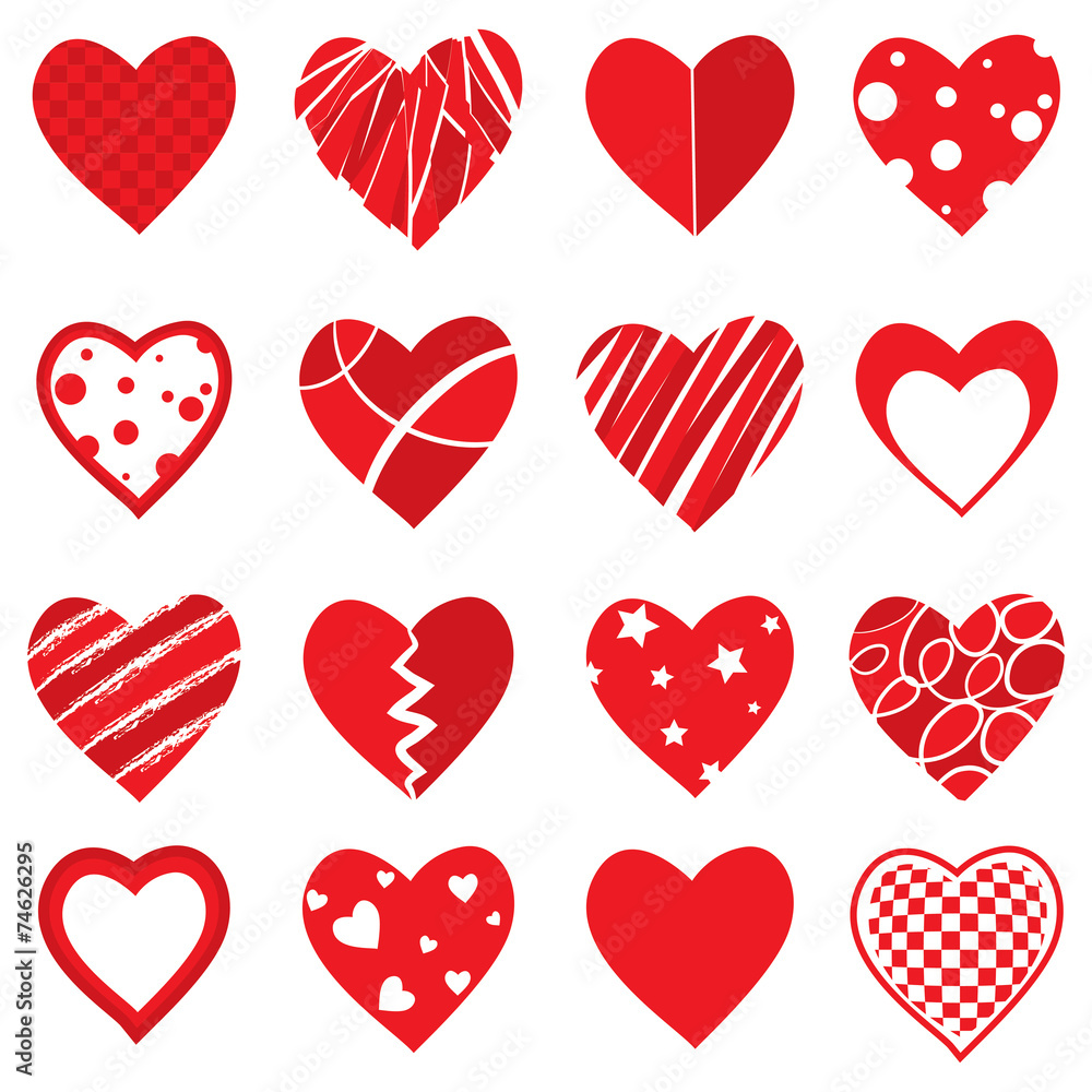 Vector Heart Shapes Vector Heart Shapes