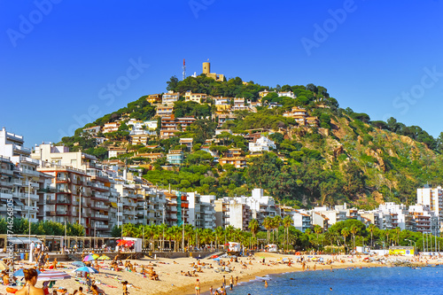 Photography Seafront, beach,coast in Blanes ,Suburb of Barcelona, Catalonia