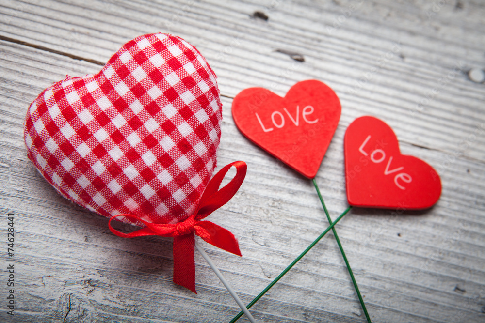 Valentines Day background with hearts Valentines Day background with hearts