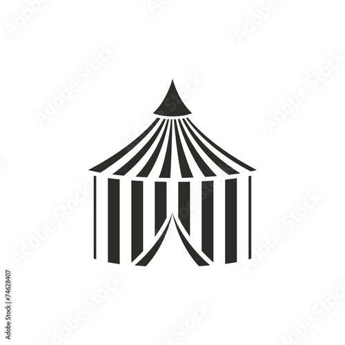 Vector Illustration of a Circus Tent