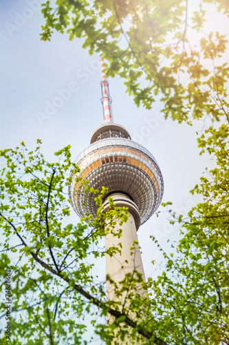 Berliner Fernsehturm view in Berlin, Germany photo