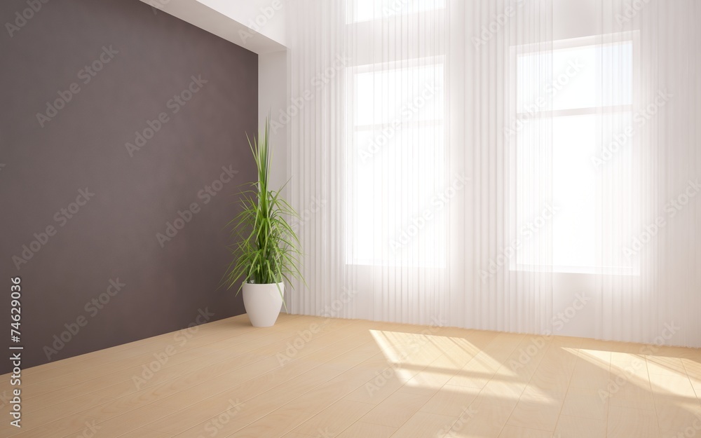 Fototapeta premium white 3d interior design