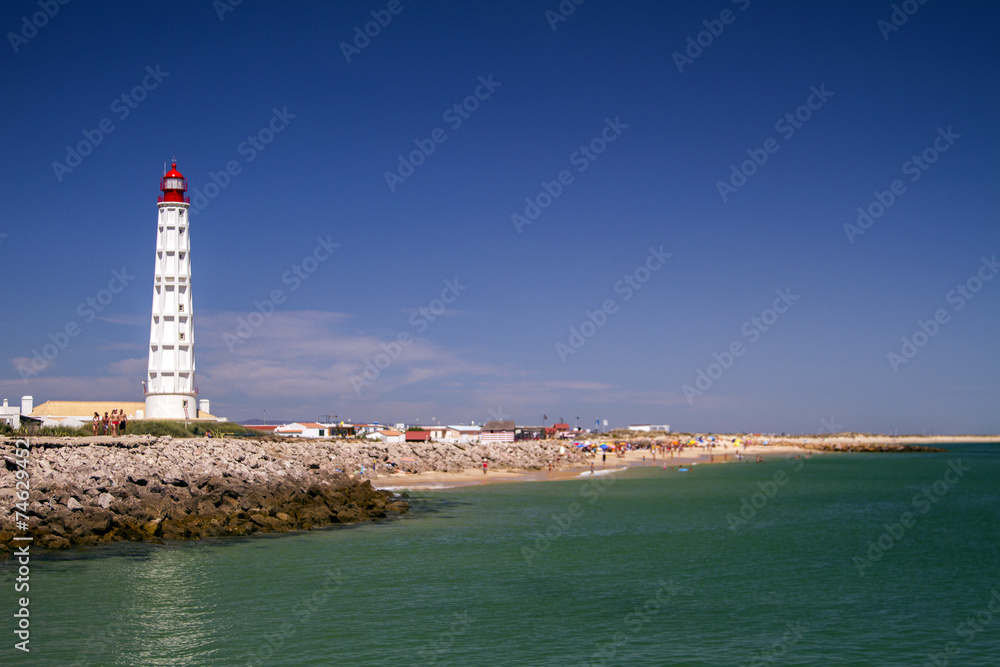  island of Farol located in the Algarve, Portugal.