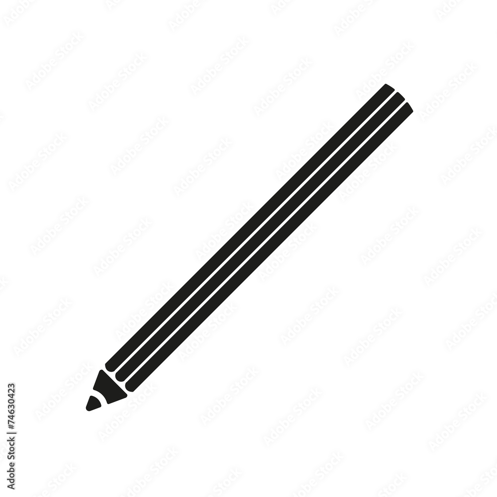 The pencil icon. Pencil symbol. Flat. The pencil icon. Pencil symbol. Flat.