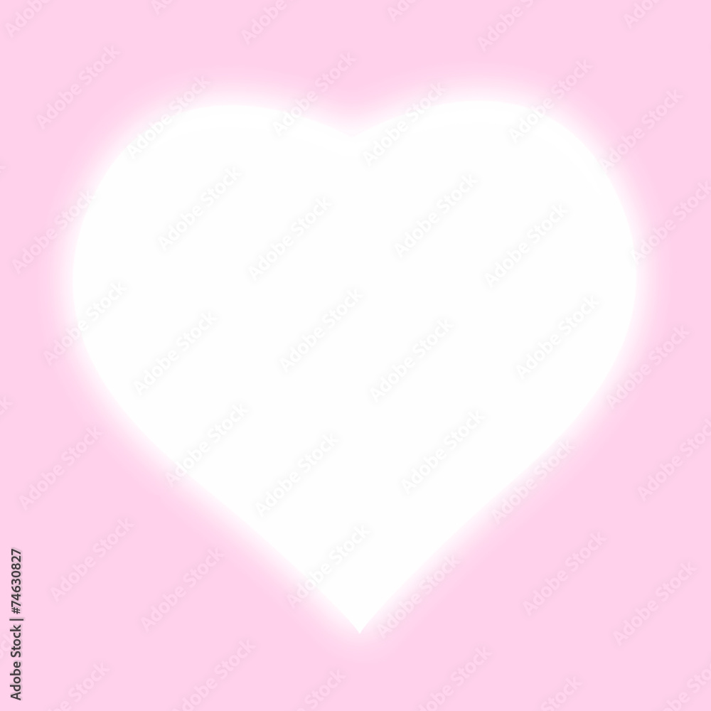 white heart shape background,pink color tone