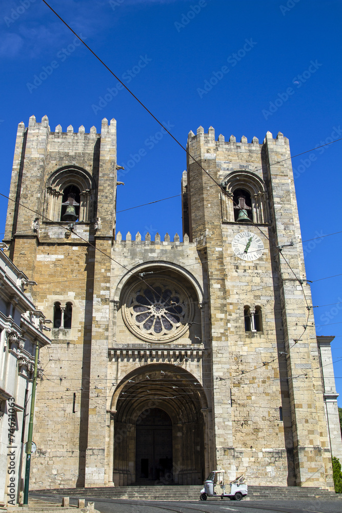 Cathedral of Se, located in Lisbon, Portugal.