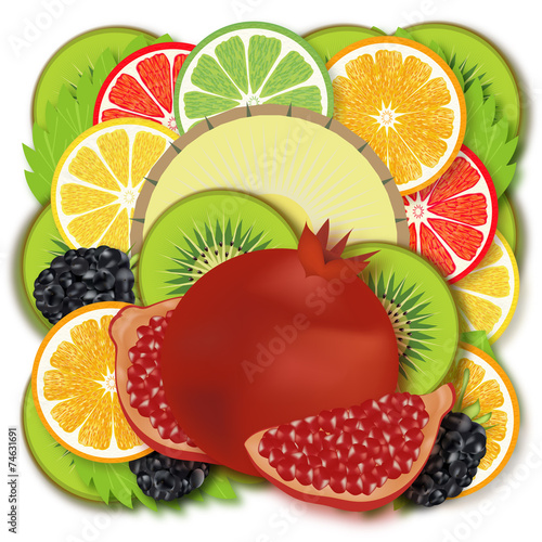 fruits isolated