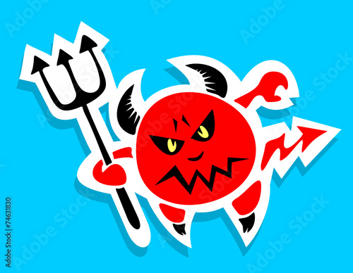 devil with trident