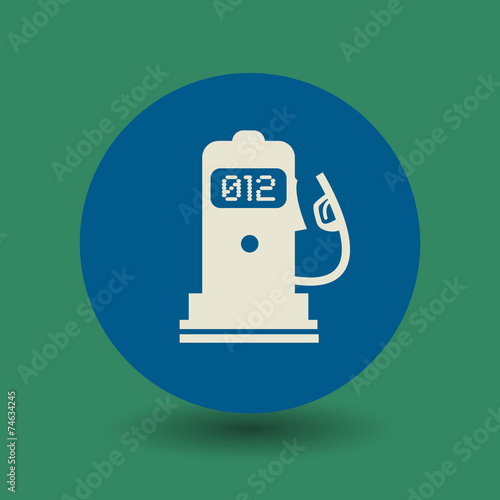 Gas station symbol, vector