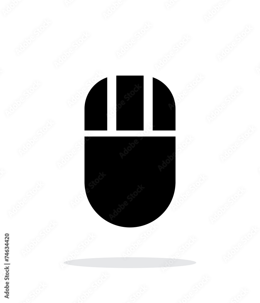 Computer mouse icon on white background. Computer mouse icon on white background.