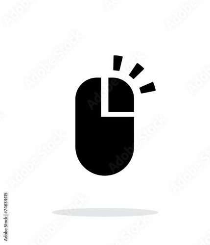 Right click mouse icon on white background.