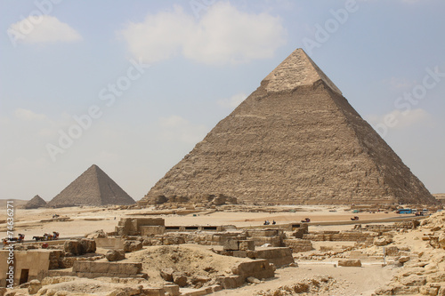 Great Pyramids of Giza. Cairo. Egypt
