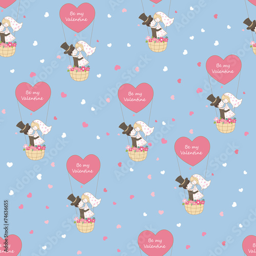 Seamless pattern for Valentines Day