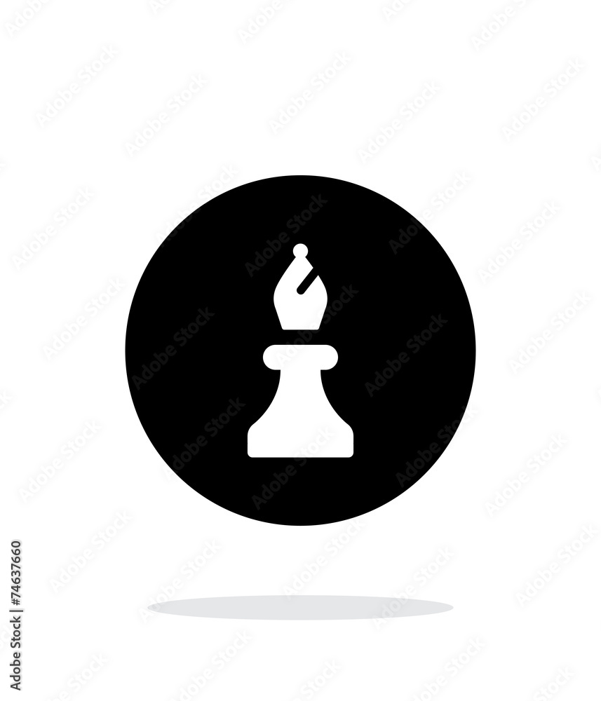Chess Bishop simple icon on white background. Chess Bishop simple icon on white background.