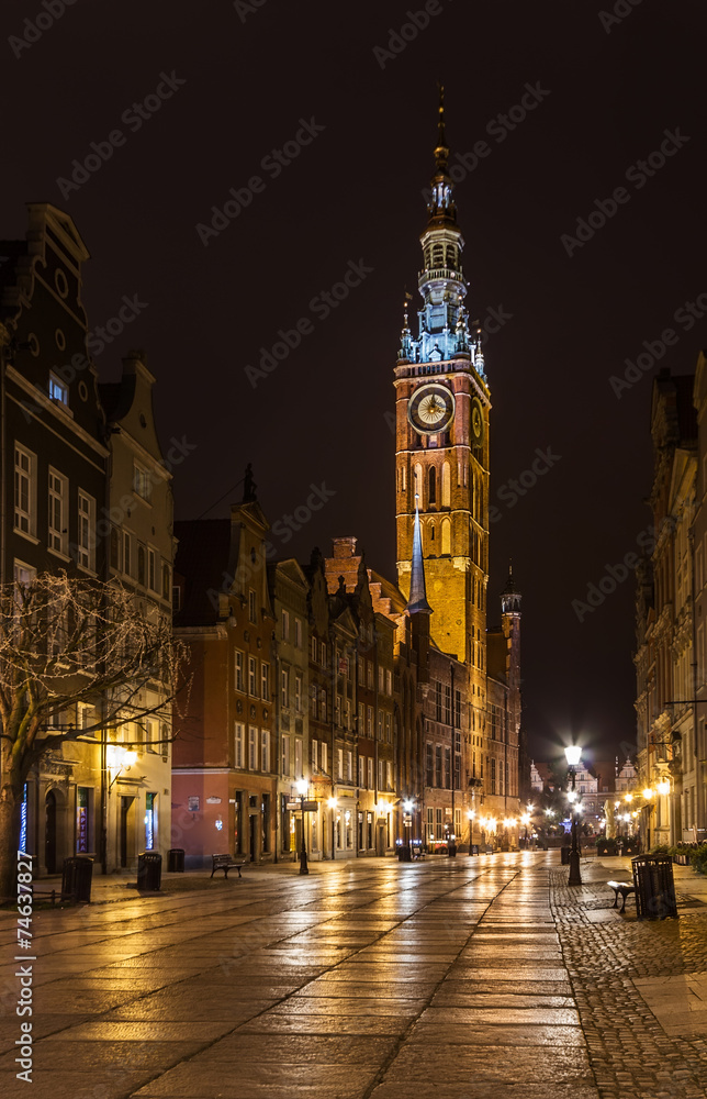 Fototapeta premium The Gdansk city hall