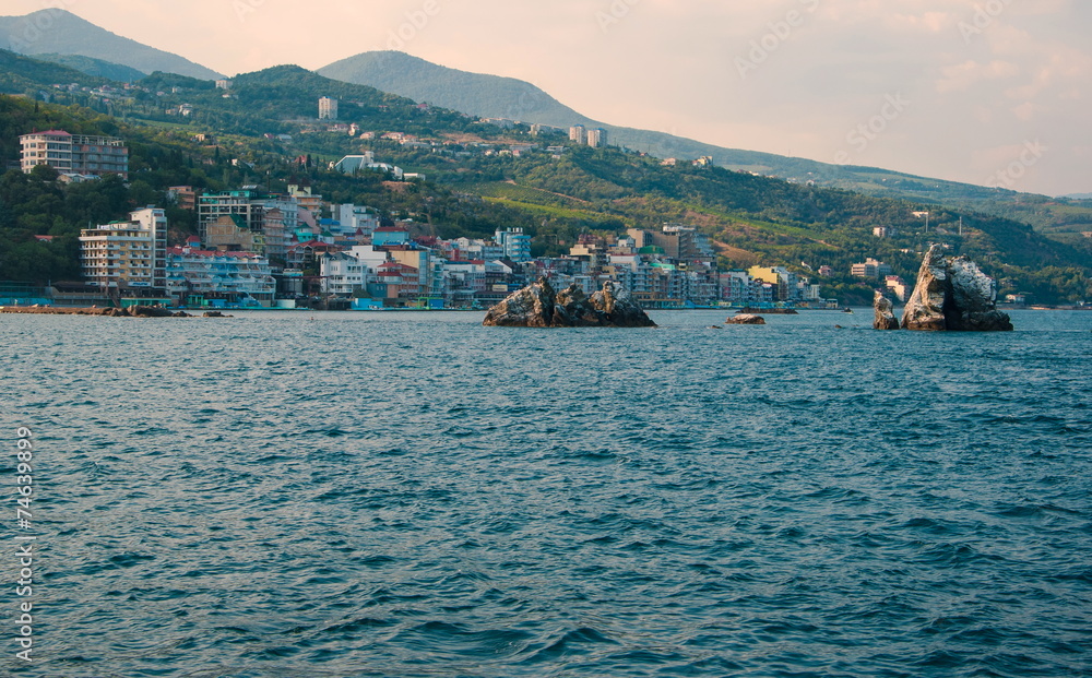 Fototapeta premium Black Sea coast in Crimea
