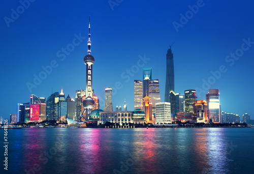 Shanghai at night, China