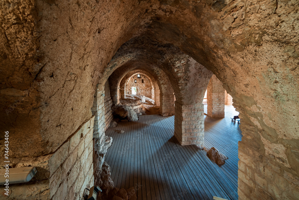 Hall in Yehiam fortress