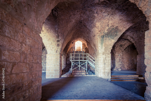 Hall in Yehiam fortress photo