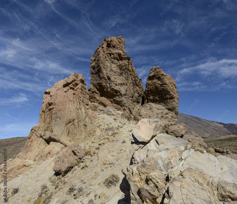 Rocks de Garcia in national park Las Canadas del Teide.