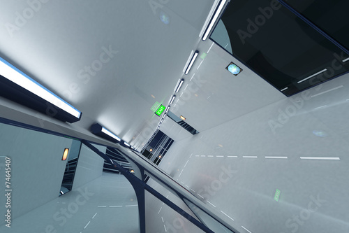 Super Modern Building Corridor 3D artwork