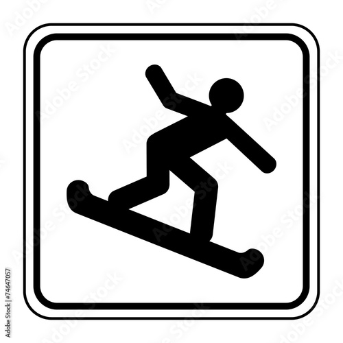 Logo ski. Snowboard.