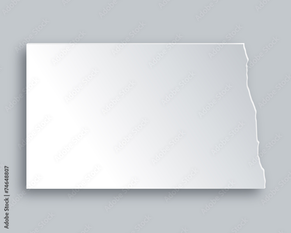 Karte von North Dakota Karte von North Dakota