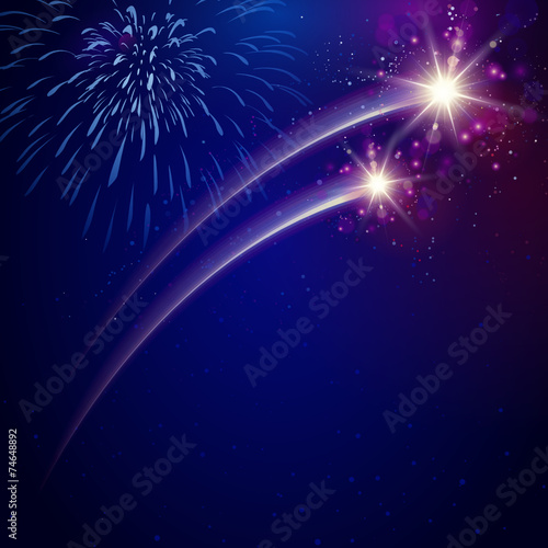 Feuerwerk Schweif