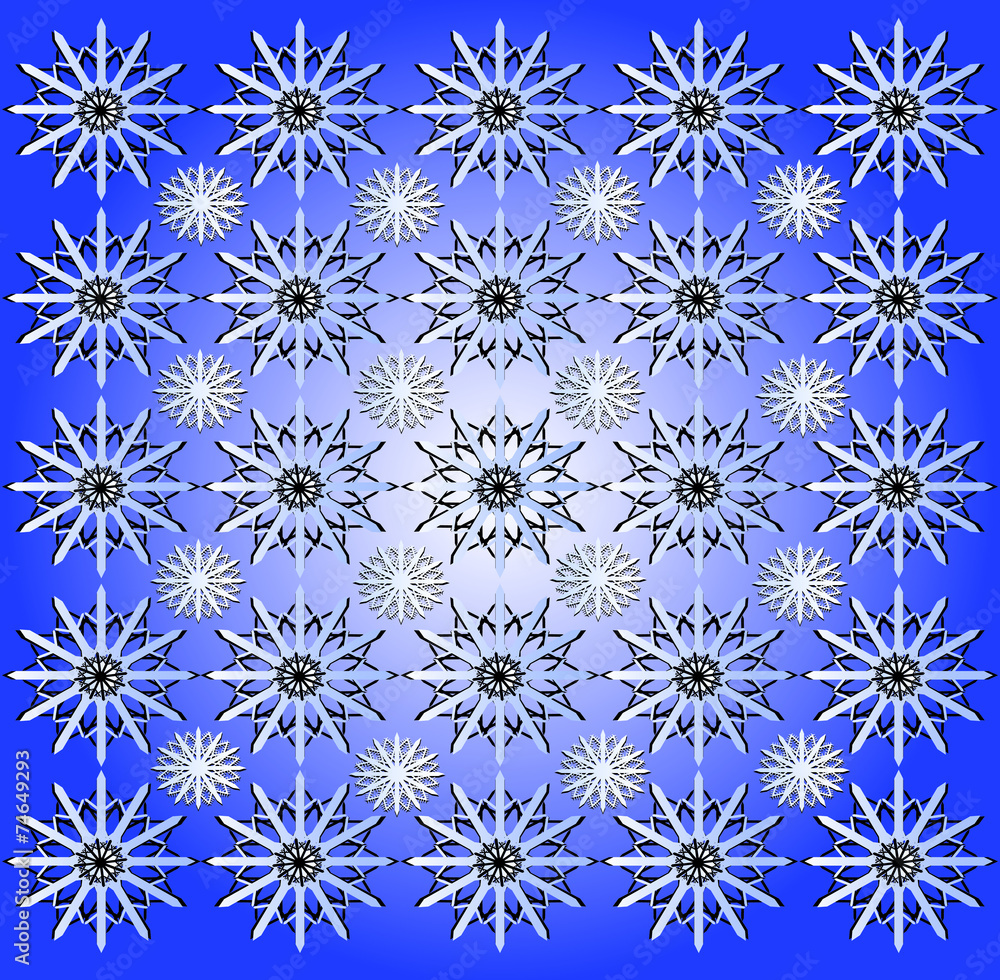 winter card with snow on blue texture winter card with snow on blue texture