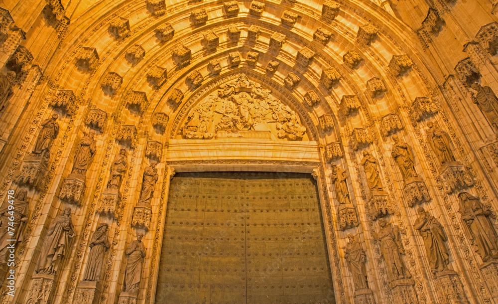 Seville - west portal (Puerta de la Asuncion) of Cathedral